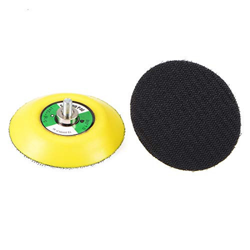 uxcell 3" Hook and Loop Backing Pad Sanding Polishing Backer Plate with M6x10mm Thread for Random Orbit Sander Polisher Buffer 2 Pcs