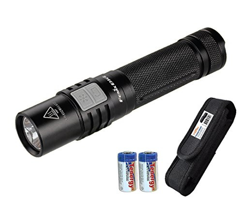 1000 lumens, 2016 Fenix E35 Ultimate Edition (E35UE) Compact Pocket LED Flashlight with 2x CR123A Batteries & Premium Holster