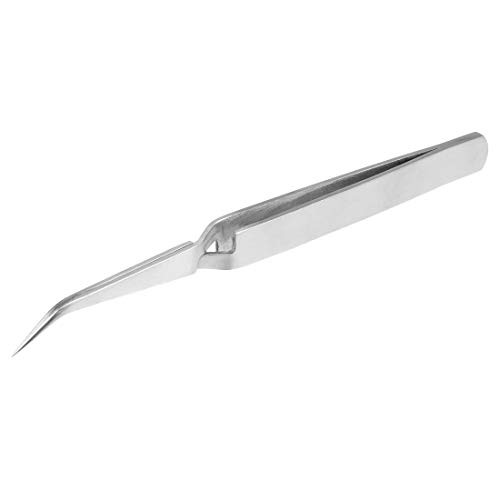 uxcell Tweezers Curved Pointed Tip Soldering Tool