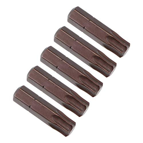 uxcell Torx Bits 5pcs 1/4 Inch Hex Shank Magnetic T40 Screwdriver Bit Set 25mm Length S2 Screw Driver Kit Tools