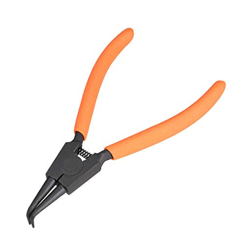 uxcell External Retaining Ring Pliers 90 Degree Bent Snap Ring Pliers Precision Circlip Pliers 6-Inch
