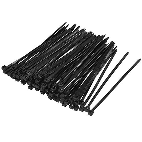 uxcell 500pcs Cable Zip Ties 6 Inch x 0.11 Inch Self-Locking Nylon Tie Wraps Black