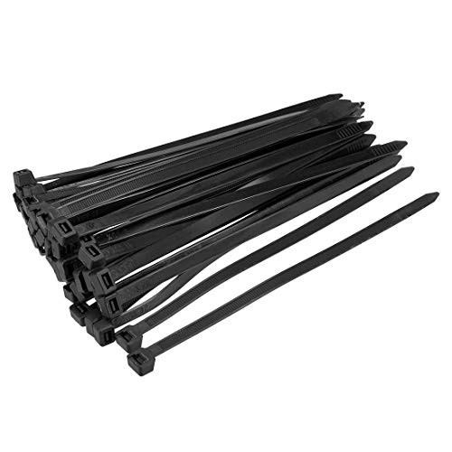 uxcell 150pcs Cable Zip Ties 6 Inch x 0.2 Inch Self-Locking Nylon Tie Wraps Black