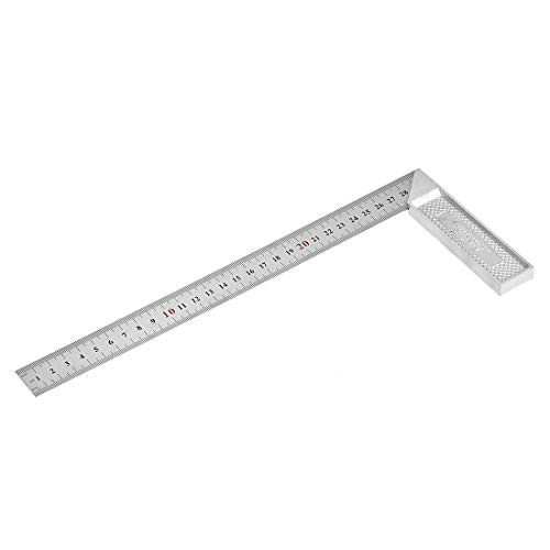 uxcell Right Angle Ruler 300mm L Shape Carpenter Square Dual Side Scale Layout Measuring Tool for Carpenter Engineer