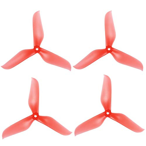 uxcell RC Propellers 6048 6x4.8 Inch CW CCW 3-Vane for Quadcopter Multirotor Red 2 Pair