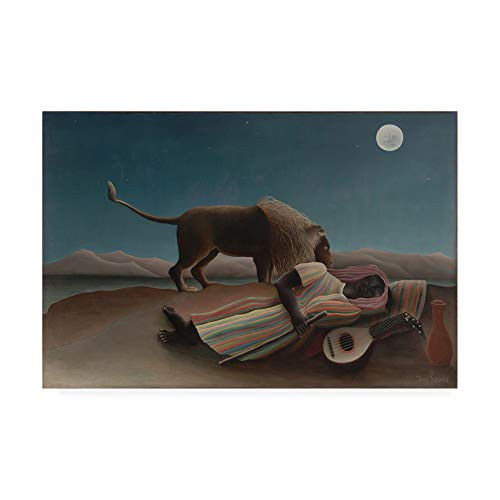 Trademark Fine Art Sleeping Gypsy by Henri Rousseau, 12x19, Multiple