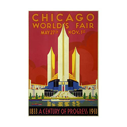 Trademark Fine Art Chicago Worlds Fair by Unknown Artist, 12x19, Multiple