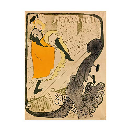 Trademark Fine Art Jane Avril by Toulouse-Lautrec, 14x19, Multiple