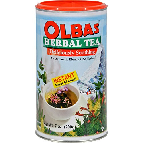 Olbas Instant Herbal Tea - 7 oz - An Aromatic Blend of 20 Herbs - Provides a delightfully warm soothing feeling anytime - Suitable for adults and children