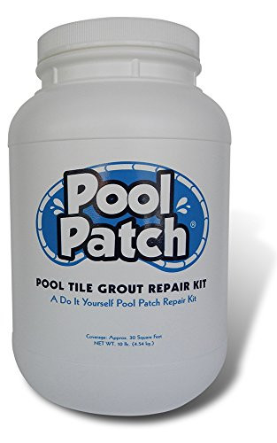 Pool Patch White Pool Tile Grout Repair Kit, 10-Pound, White