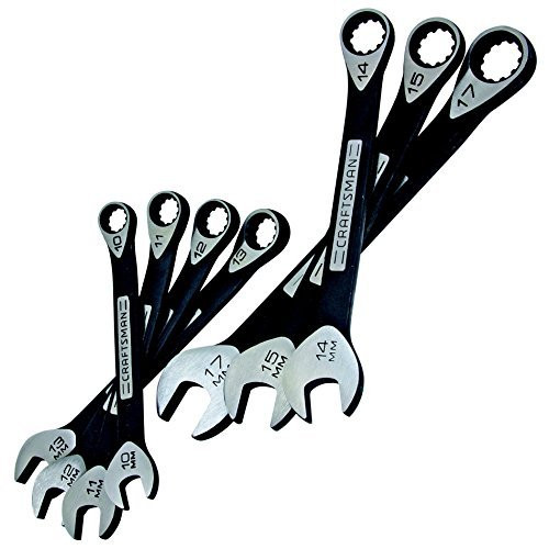 Craftsman - #14019 7 Piece Combination Metric Wrench Set - 10mm - 17mm