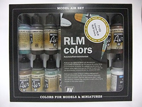 Vallejo Model Air Set - RLM Complete Set (15 x RLM + Matt Varnish)