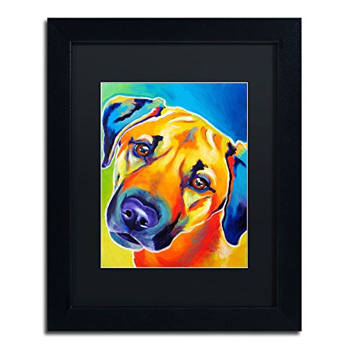 Lulu Artwork by DawgArt Frame, 11 by 14-Inch, Black