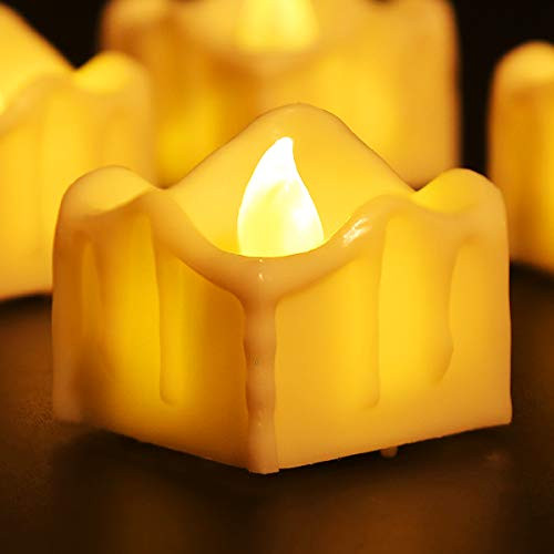 AMIR LED Flameless Candles Tea Light Candles, 12 Pack Battery Operated, Flickering Votive Candles for Christmas Party, Seasonal Festival, Wedding Celebration and Home Decoration, Battery Include AMIR LED Flameless Candles Tea Light Candles, 12 Pack Battery Operated, Flickering Votive Candles for Christmas Party, Seasonal Festival, Wedding Celebration and Home Decoration, Battery Include