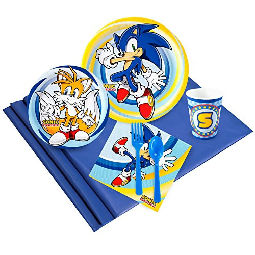 BirthdayExpress Sonic The Hedgehog Party Supplies - Party Pack for 16