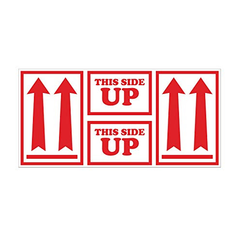 OfficeSmartLabels 4-3/8" x 9" - This Side Up Stickers - This Side Up Labels (2400 Labels)