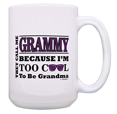 Grammy Grandma Gift Call Me Grammy Because I'm Too Cool to Be Grandma 15-oz Coffee Mug Tea Cup White Grammy Grandma Gift Call Me Grammy Because I'm Too Cool to Be Grandma 15-oz Coffee Mug Tea Cup White