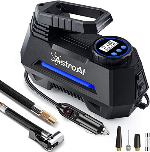 AstroAI Air Compressor Tire Inflator, Portable Air Pump for Car Tires 12V DC Auto Tire Pump with Digital Pressure Gauge, 100PSI with Emergency LED Light for Car, Bicycle and Other Inflatables AstroAI Air Compressor Tire Inflator, Portable Air Pump for Car Tires 12V DC Auto Tire Pump with Digital Pressure Gauge, 100PSI with Emergency LED Light for Car, Bicycle and Other Inflatables