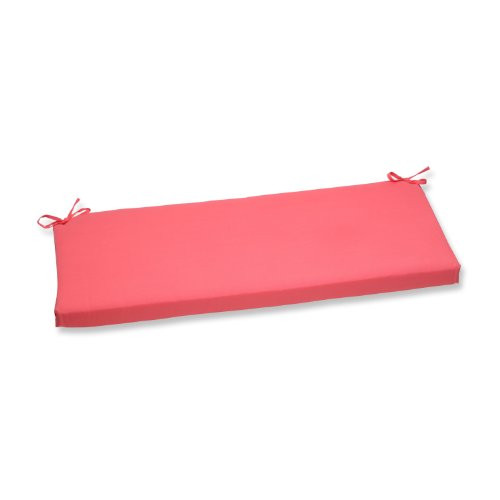 Pillow Perfect Outdoor Fresco Melon Bench Cushion