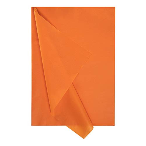 AimtoHome Orange Tissue Paper Gift Wrapping Paper for DIY Crafts, Pack Bags, 50 Sheets