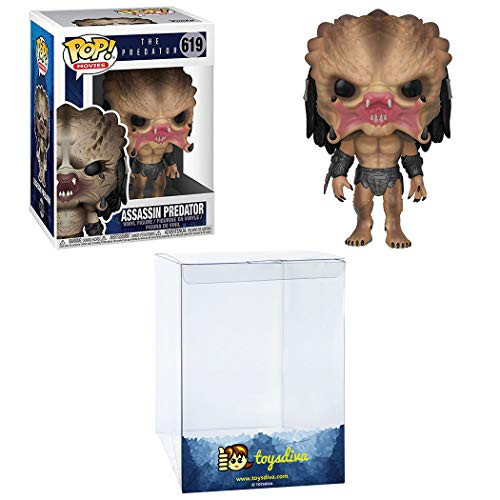 Assassin Predator: Funk?o Pop! Movies Vinyl Figure Bundle with 1 Compatible 'ToysDiva' Graphic Protector (619 - 31302 - B)