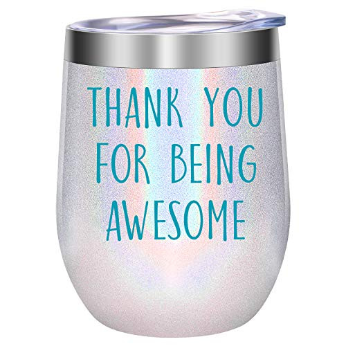 Thank You Gifts, Gifts for Women - Funny Friendship, Thoughtful, Inspirational, Birthday Gifts for Women, Friends Female, Coworkers - Boss, Employee, Teacher Appreciation Gifts - LEADO Wine Tumbler Thank You Gifts, Gifts for Women - Funny Friendship, Thoughtful, Inspirational, Birthday Gifts for Women, Friends Female, Coworkers - Boss, Employee, Teacher Appreciation Gifts - LEADO Wine Tumbler