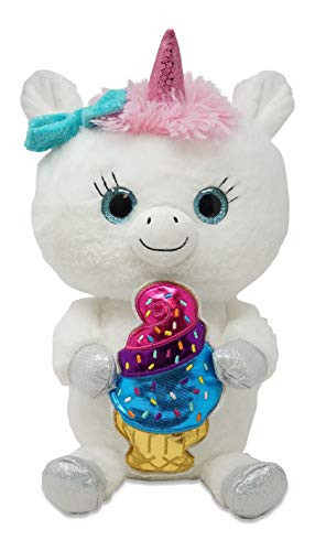 Cuddle Barn | BFF Furrever Stuffed Animal Plush Toy | Plush Enjoying its Favorite Treat (Yum Yum Unicorn)