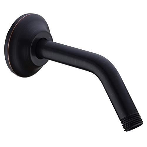 BESTILL Wall Mounted 6 Inch Extension Shower Arm and Flange, Oil Rubbed Bronze