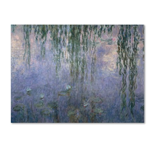 Water Lilies III 1840-1926 Artwork by Claude Monet, 14 by 19-Inch Canvas Wall Art
