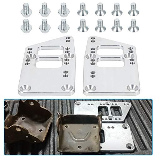 For LS Swap Motor Mounts Adapter Plates - Adjustable Engine Conversion Plates Kit, Compatible with Chevrolet Chevy SBC BBC V8 GM LS LS1 LS2 LS3 LS6 LSX LQ4 LQ9 AL11 LS1