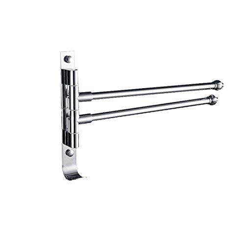 MOCOFO Double Towel Rack Swivel Towel Bar SUS304 Bath Towel Holder RV Swing Out Stainless Steel Bathroom Hand 2 Bars Space Saving Organizer Folding Arm Hanger Holder Wall Mount Polished Finish MOCOFO Double Towel Rack Swivel Towel Bar SUS304 Bath Towel Holder RV Swing Out Stainless Steel Bathroom Hand 2 Bars Space Saving Organizer Folding Arm Hanger Holder Wall Mount Polished Finish