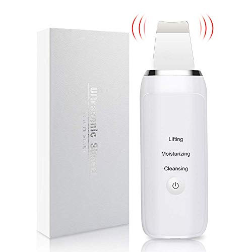 Facial Skin Scrubber Spatula-Ultrasonic Pore Cleaner - Blackhead Remover - Face Scrubber Spatula - Comedone Extractor for Facial Deep Cleansing, Facial Skin Exfoliator Moisturizing Lifting Tool