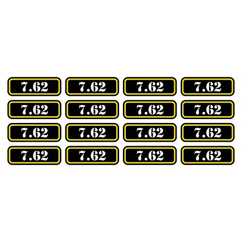 (16x) 7.62 Ammo Can Sticker Set Decal Self Adhesive Molon Labe Bullet 762 FA Graphix