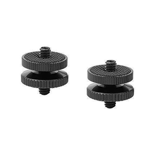 CAMVATE 1/4"-20 Male Thread Screw Double End (2 Pieces)