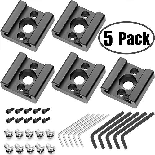 Cold Shoe Mount Adapter Cold Shoe Bracket Standard Shoe Type with 1/4" Thread Hole for Camera DSLR Flash Led Light Monitor Video and More 5Pack Cold Shoe Mount Adapter Cold Shoe Bracket Standard Shoe Type with 1/4" Thread Hole for Camera DSLR Flash Led Light Monitor Video and More 5Pack