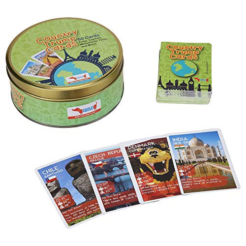 CountryTrump Cards Game | Learn Geography for Kids | Flags of The World Flash Cards | CountriesGames for Kids 8-12 Year Boys Girls Educational Learning Toy Birthday Return Gift CountryTrump Cards Game | Learn Geography for Kids | Flags of The World Flash Cards | CountriesGames for Kids 8-12 Year Boys Girls Educational Learning Toy Birthday Return Gift