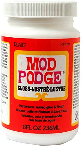 Mod Podge Waterbase Sealer, Glue and Finish (8-Ounce), CS11201 Gloss Finish (3 Pack)