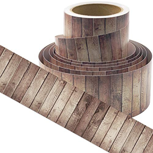 Dark Wood Bulletin Board Border Straight Border Trim for Classroom Decoration 36ft