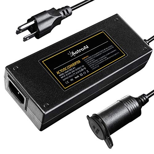 AstroAI AC to DC Converter, 8.5A /102W/110 to 12V, Car Cigarette Lighter Socket AC/DC Supply Adapter Transformer for Mini Fridge, Car Fan and Other Devices Under 102W