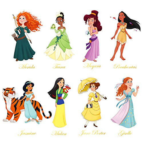 decalmile Princess Wall Stickers Girls Wall Decals Baby Nursery Kids Bedroom Wall Decor