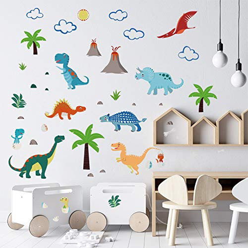 decalmile Colorful Dinosaur Wall Decals Kids Wall Stickers Baby Nursery Children Bedroom Wall Decor decalmile Colorful Dinosaur Wall Decals Kids Wall Stickers Baby Nursery Children Bedroom Wall Decor