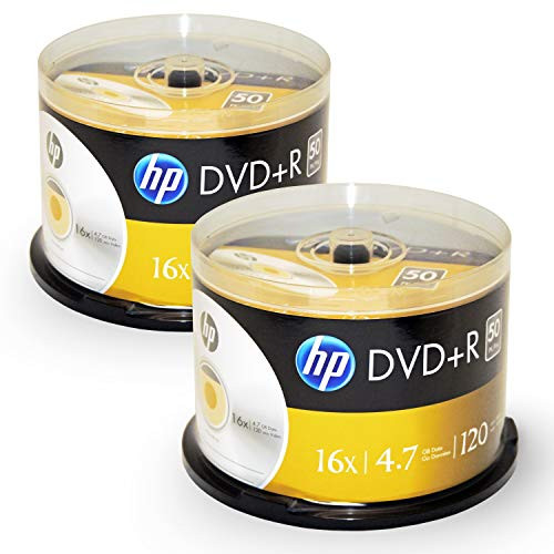 HP 100-disc DVD+R 16x Logo Top (2 x 50pk Spindle)