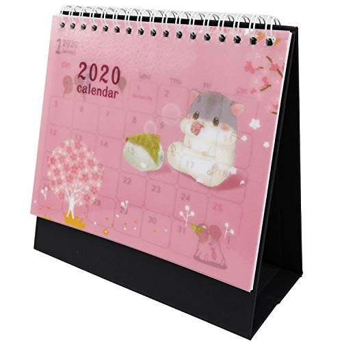 Desk Calendar 2020 Academic Planner Daily Weekly Monthly Yearly Organizer and Goal Journal, Designed to Set Goals and Get Things Done (Hamster)