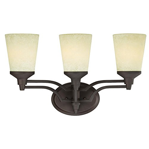 Westinghouse 6302200 Malvern Three-Light Indoor Wall Fixture, Oil Rubbed Bronze Finish with Smoldering Scavo Glass Westinghouse 6302200 Malvern Three-Light Indoor Wall Fixture, Oil Rubbed Bronze Finish with Smoldering Scavo Glass