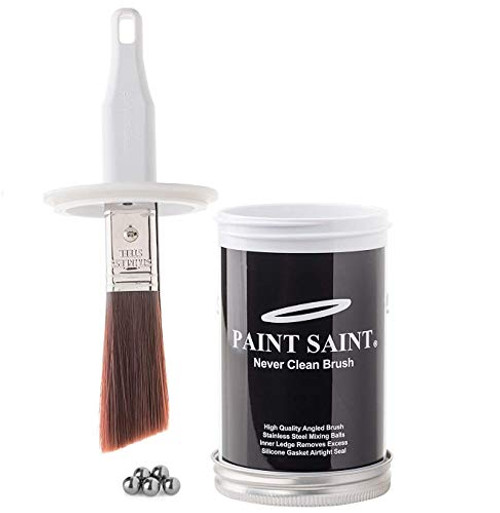 My Paint Saint (2pack) - The Ultimate Paint Touch Up Tool - Paint Brush & Paint Cup Included - Never Clean a Paint Brush Again - Perfect for Touch ups on Interior and Exterior Walls, Trim, etc.