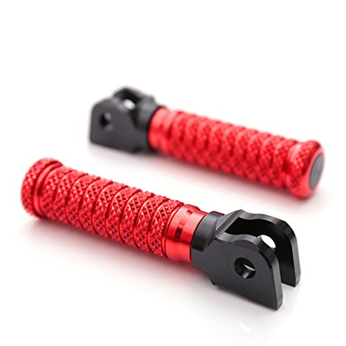 POLE Red CNC Front Foot Pegs For Honda CBR600RR CBR1000RR CB1000R CB600F CBR500 CBR250R CB500X CBR600F4 CBR600F4i CBR600F3 F2 CBR600 CBR1000 CB1000R 17 18 19 2020 2014 2015 2016