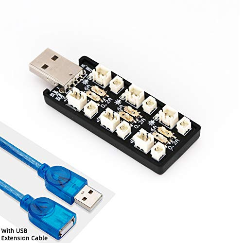 Flight-sky 1S LiHV Battery USB Charger 3.8V/4.35V 6 Channel 1S Charger for Tiny Whoop Blade Inductrix Micro JST 1.25 JST-PH 2.0 mCX mCPX Connectors