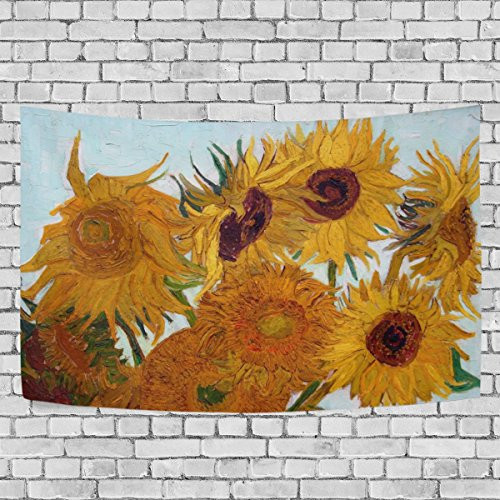 Tapestry Wall Hanging Van Gogh Sunflowers Tapestry Wall Blanket Tapestries for Bedroom Living Room Dorm Handicrafts Curtain Home Decor Tapestries