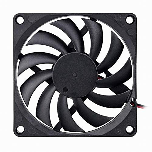 GDSTIME 80mm 24Volt Fan, 80mm x 80mm x 10mm 8010 Sleeve Bearing DC Brushless Cooling Fan
