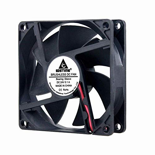 GDSTIME 80mm x 20mm Fan, 80mm 24V Dc Brushless Cooling Fan